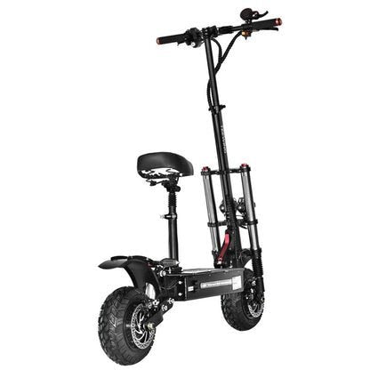 Teewing X5 Electric Scooter high-power 6000W dual-motor on all-terrain tires with hydraulic suspension and long 75-mile range