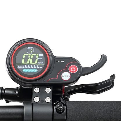 Teewing X5 Electric Scooter with 6000W dual motors, 75-mile range, 11-inch all-terrain tires, hydraulic suspension, and advanced safety features