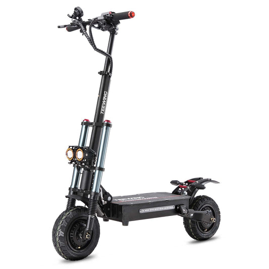 Teewing X5 electric scooter studio side view in black