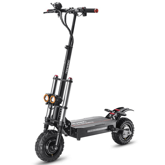 Teewing X4 electric scooter studio side view in black