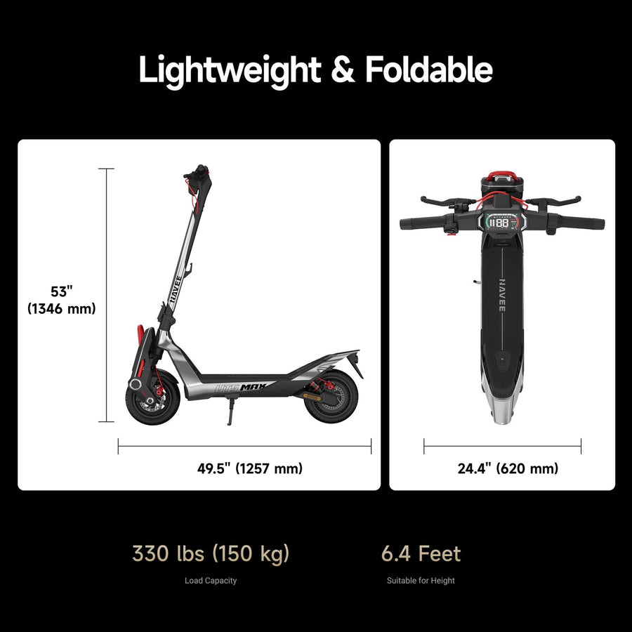 NAVEE UT5 Max | Hydraulic Suspension SuperScooter - view 7
