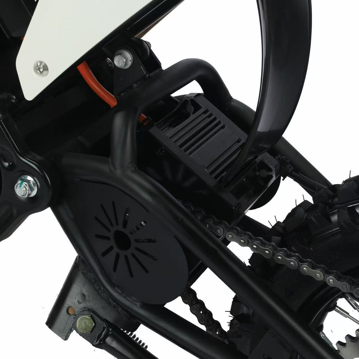 Mid-drive motor: 1500W rated, 3600W peak