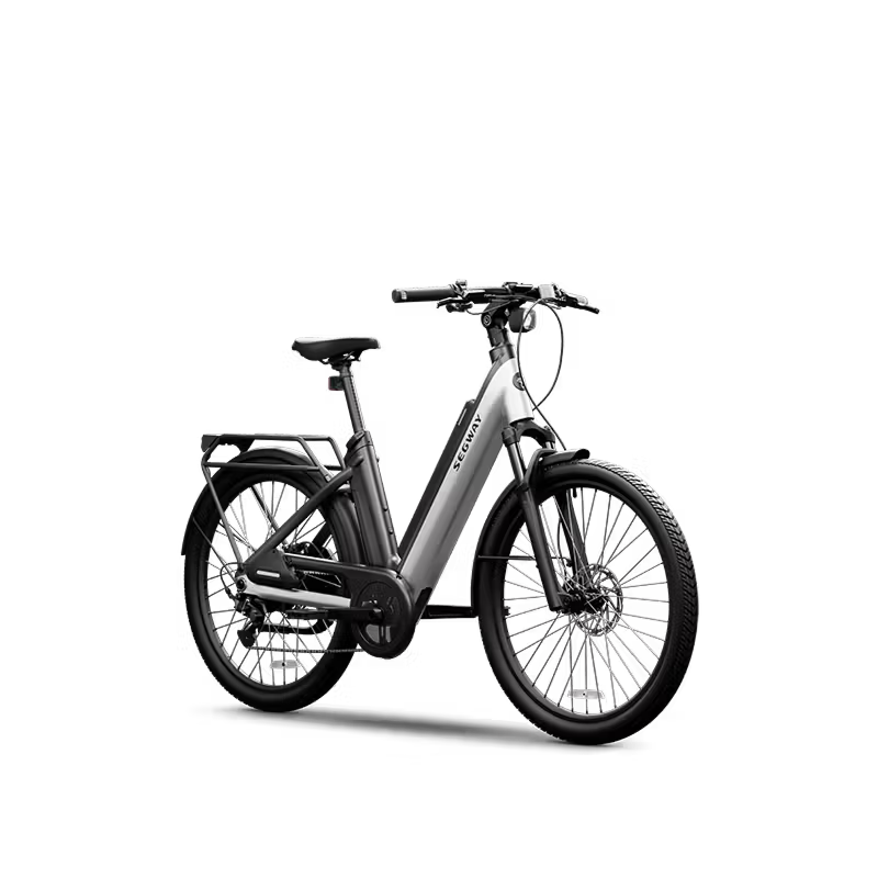 Electric bicycle on a transparent background