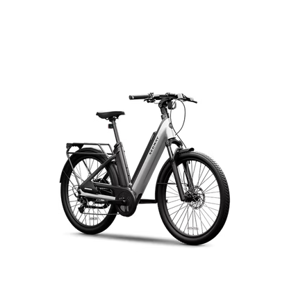Electric bicycle on a transparent background