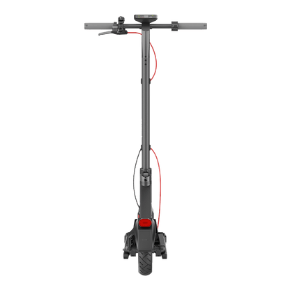 NAVEE S40 Electric Scooter with 600W motor, 46.6-mile range, 10-inch vacuum jelly tires, and patented suspension system.