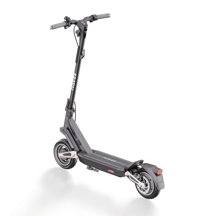 Navee ST3 Pro electric scooter with 600W motor, 46.6-mile range, patented suspension, and safety features