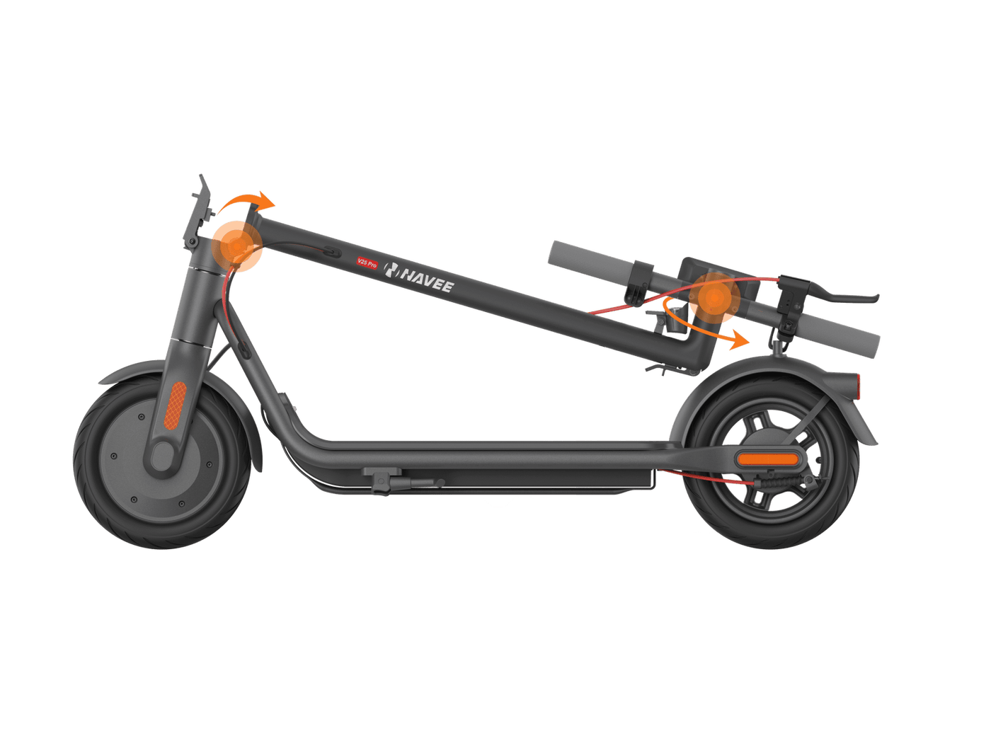 NAVEE V25 Pro Electric Scooter | Rotatable Handlebar | 20mph Max Speed | 600W | Smart App - view 2