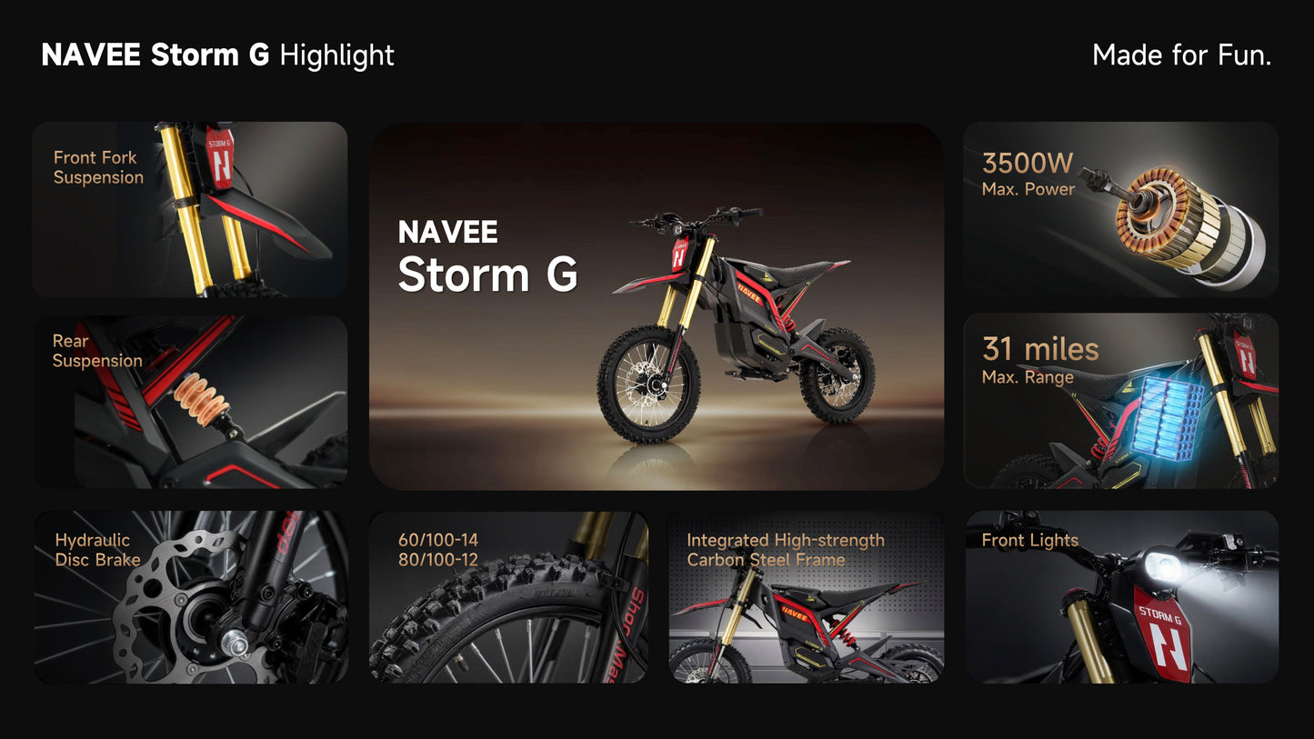 NAVEE Storm G Electric Dirt Bike