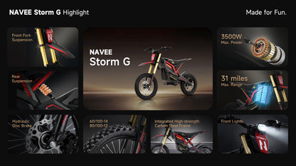 NAVEE Storm G Electric Dirt Bike
