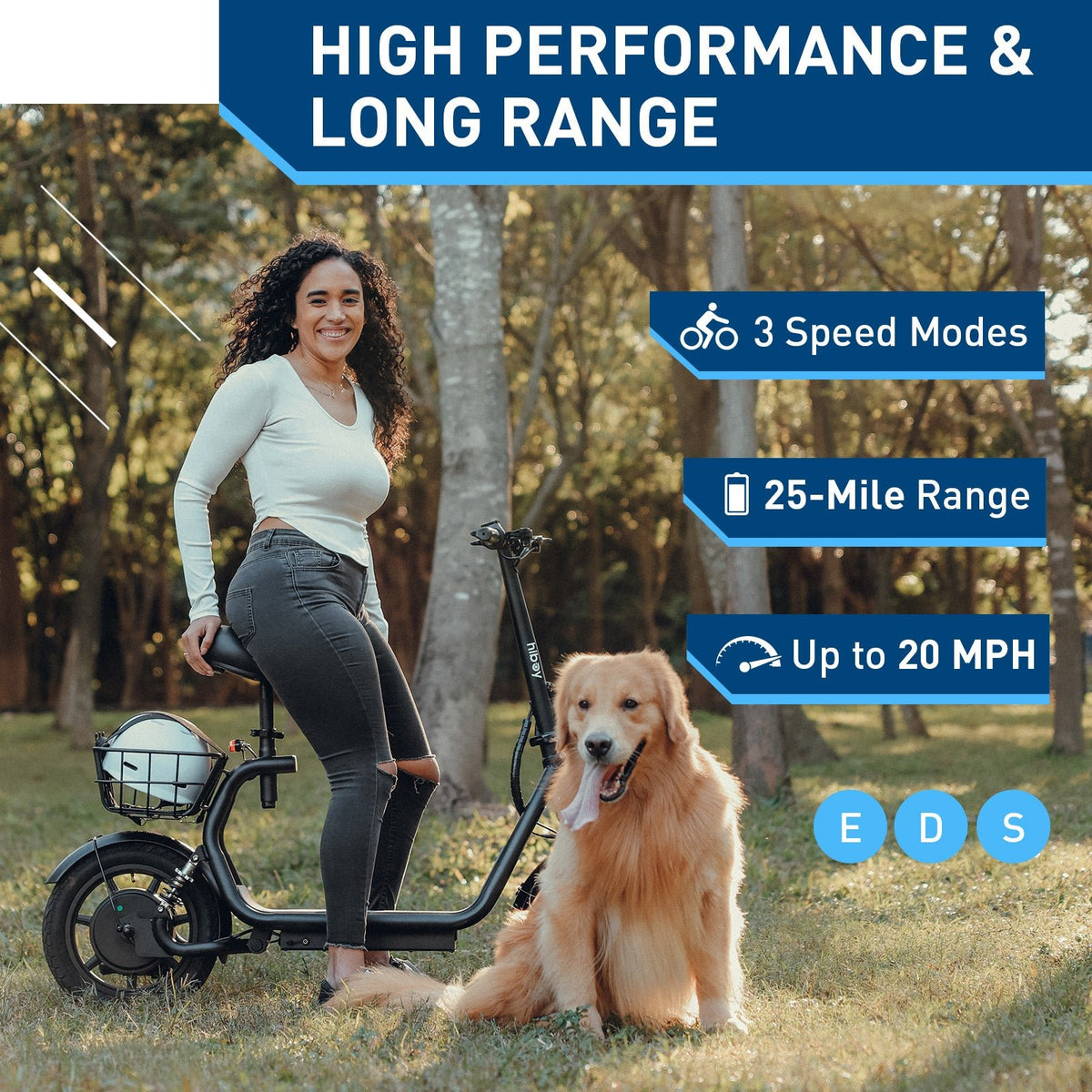 Hiboy U2 Electric Scooter with Seat - view 2