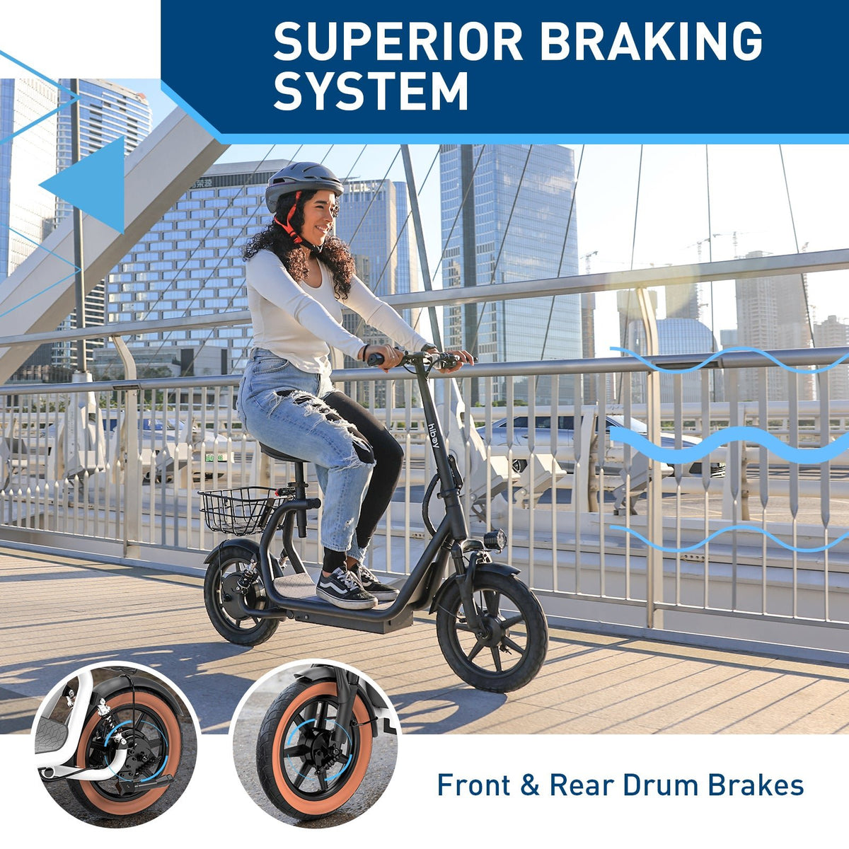 Hiboy U2 Electric Scooter with Seat - view 6