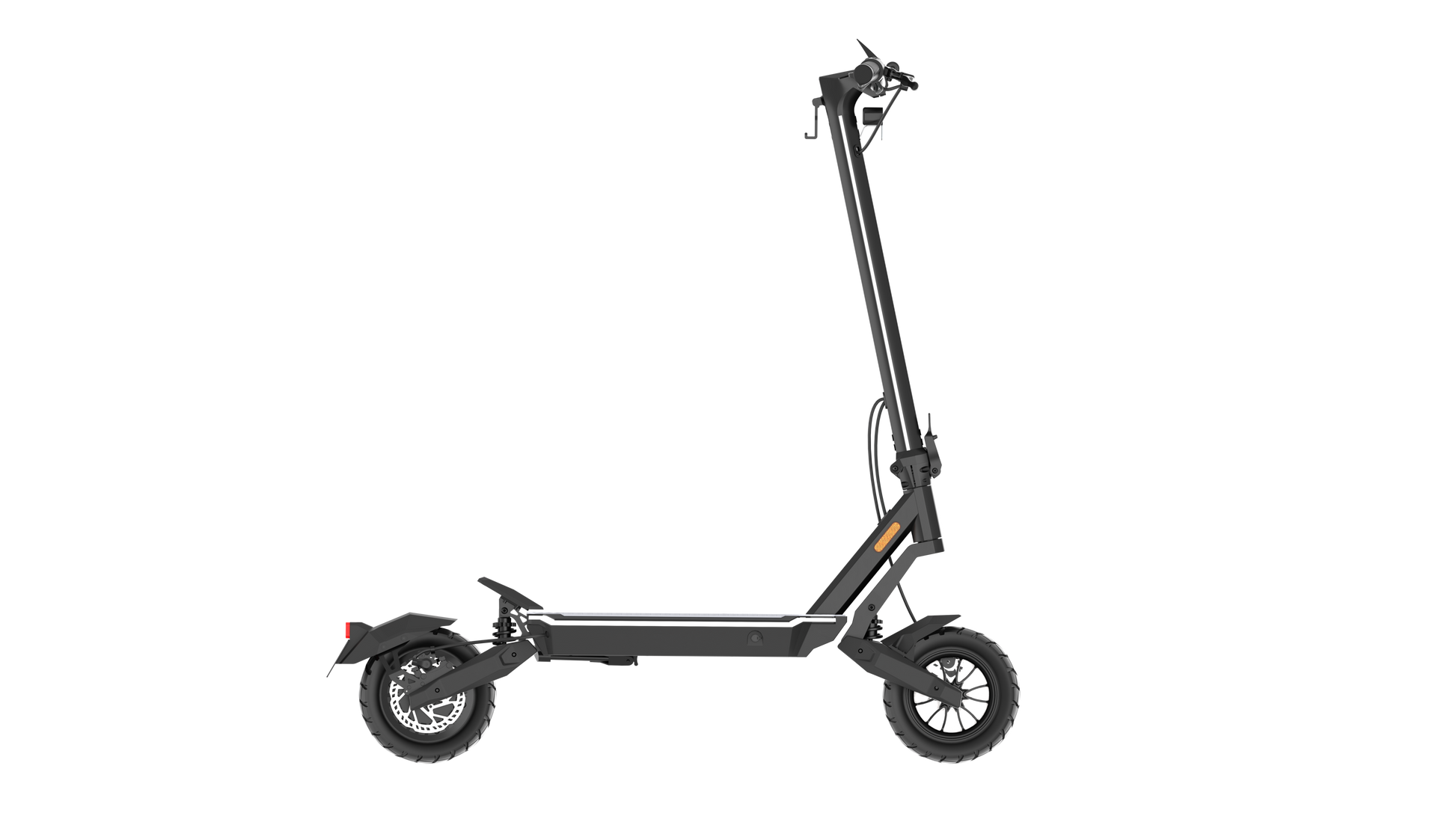 Black Punk Roamer Electric Scooter on a white background