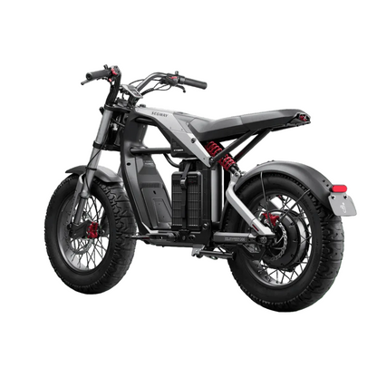 Electric motorcycle on a transparent background