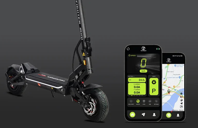 Teverun Fighter Mini PRO 2026 compact scooter with Dual 2000W BOSCH motor and 60V Samsung battery