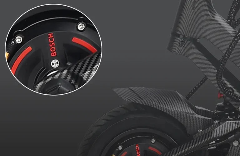 Teverun Fighter Mini PRO 2026 2.0 compact electric scooter with dual 2000W BOSCH motors and carbon fiber design