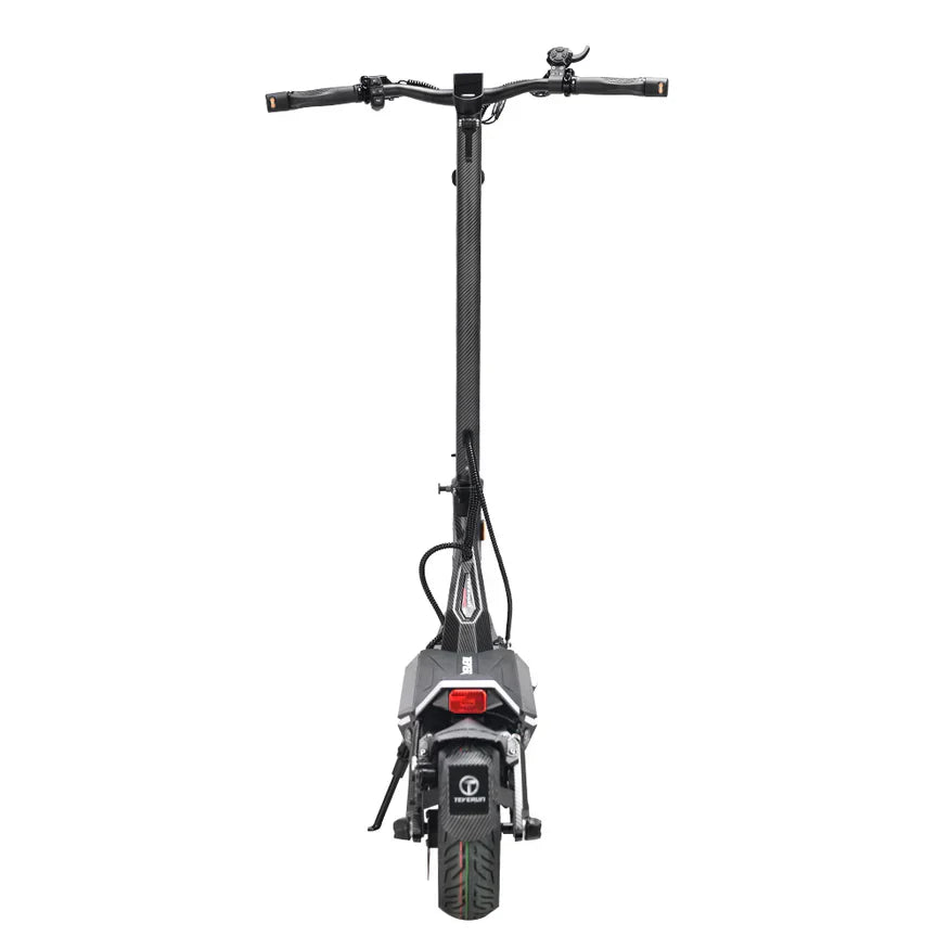 Teverun Fighter Mini PRO electric scooter with dual motors, hydraulic brakes, NFC, and GPS features