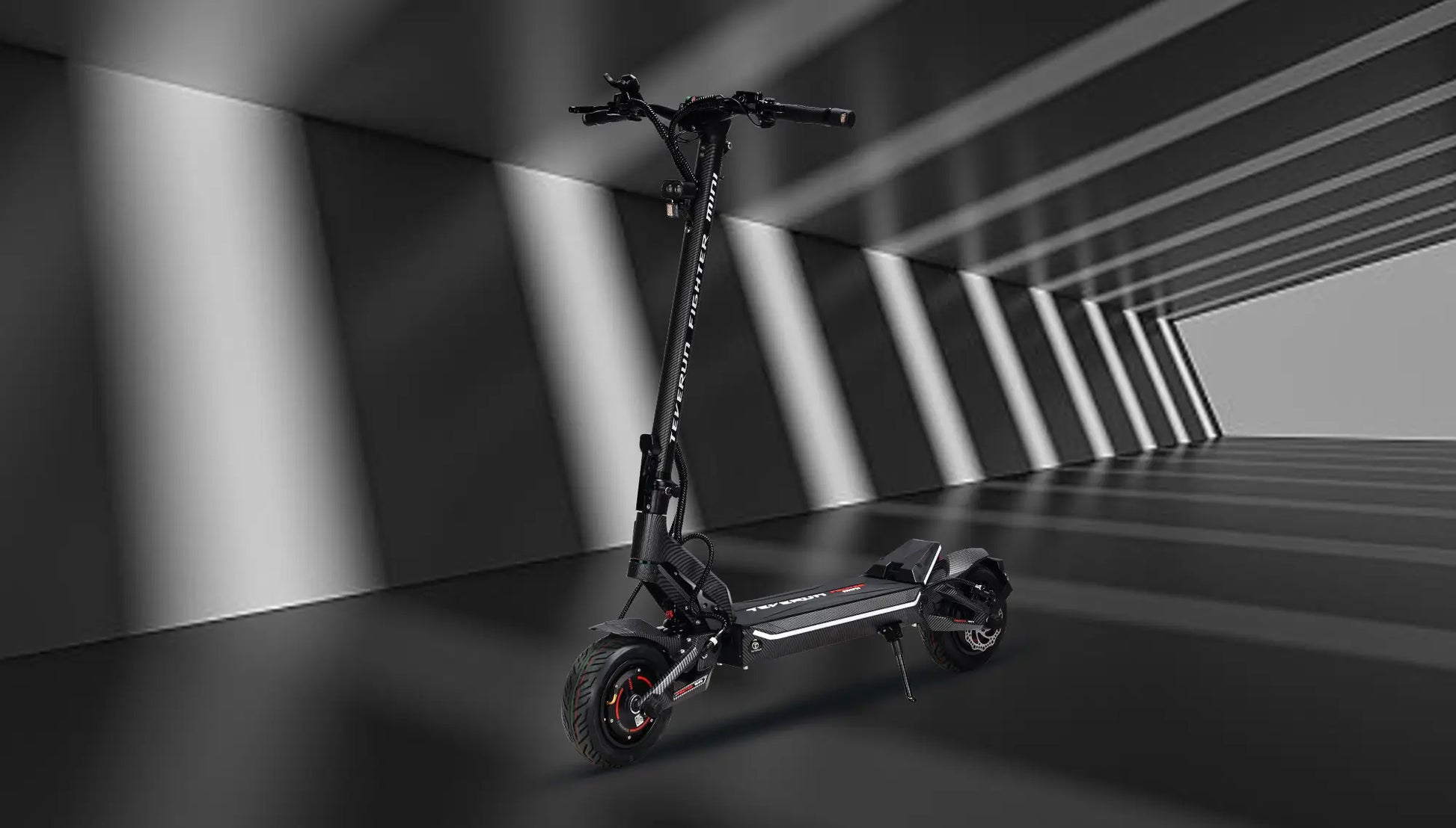Teverun Fighter Mini PRO 2026 2.0 System compact scooter with dual 2000W BOSCH motors and 60V Samsung battery