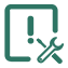 Error code diagnosis icon